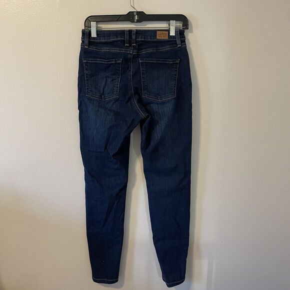 Women's L.L. BeanFlex Jeans High-Rise Slim-Leg Ankle Sz 6 - Picture 8 of 10